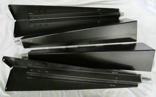 Industrial Strength Metal Table Legs 27 Adjustable Black powder 