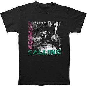   Distressed London Calling Lyrics T Shirt ( PRINTED FRONT AND BACK