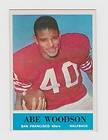 ABE WOODSON 1964 Philadelphia Football # 166 San Francisco 49ers