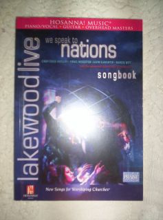   Live We Speak to Nations Songbook piano vocal guitar overhead master