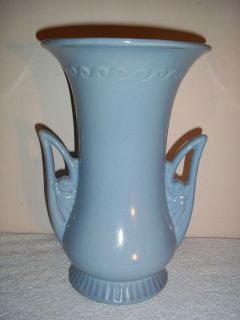 Large Signed Blue Abingdon Pottery Vase #115 ~ Perfect