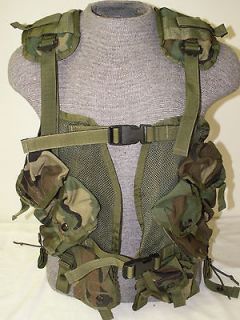 US Enhanced Tactical Load Bearing Vest LBV WOODLAND Military Army 