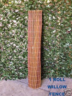 ROLL FULL REED FENCE WILLOW NOT BAMBOO 5 HEIGHT