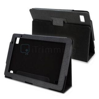  Black Stand Leather Case Cover Pouch For Acer Iconia Tab A500 Tablet