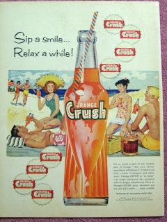 vintage orange crush in Advertising
