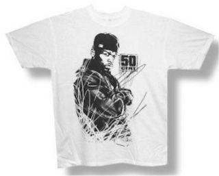 FIFTY CENT   SCRIBBLE 50 CENT RAP WHITE T SHIRT   NEW ADULT X SMALL 
