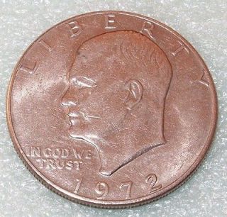 1972 one dollar coin in Eisenhower (1971 78)