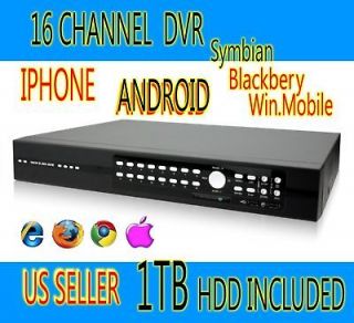16 Channel CCTV Security Camera DVR System Mac/Windows With 1.5 TB HDD