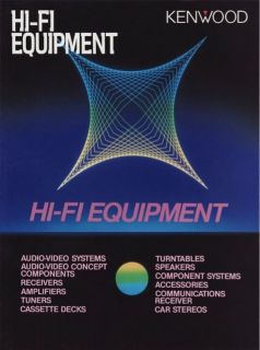 Kenwood Hi Fi Equipment Components Catalog 1984