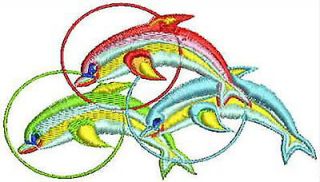 Sea Aquarium Fish Machine Embroidery Designs Sets Brother Formats CD 