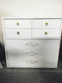   WOOD WHITE CHEST OF DRAWERS DRESSER BEDROOM FURNITURE 7 DRAWERS