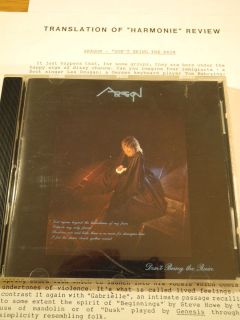 ARAGON Dont Bring The Rain CD 1990 1st CANADA w/BIO (3 Pages) No 