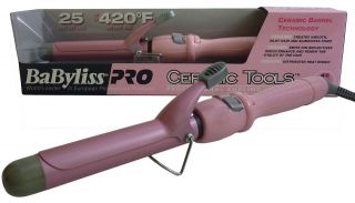 Babyliss Pro Ceramic Tools 1 Pink Ceramic Spring Curling Iron 420F 