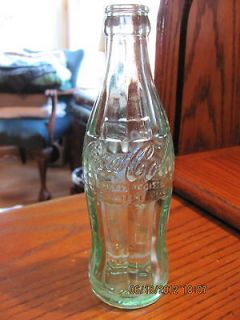 Old Green Glass Coca Cola Bottle With Zanesville Ohio. On The Bottom