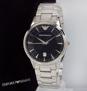 Emporio Armani Classic Mens Stainless Steel Quartz Watch AR0182