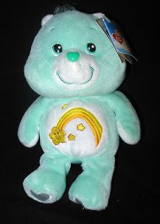 Wish Care Bear 20th Anniversary Plush Stuffed Animal Toy Tags Teal 