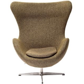 LexMod Arne Jacobsen Egg Chair in Oatmeal