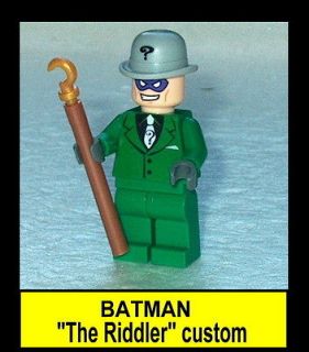 BATMAN Lego The Riddler w/Cane & Bowler Dark Knight Rises NEW custom 