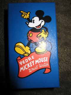 Disney Vintage New Pedre Mickey Mouse Wrist Watch Mint Limited Edition