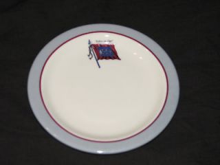 WABASH dining car china   Banner Pattern 6 bread plate