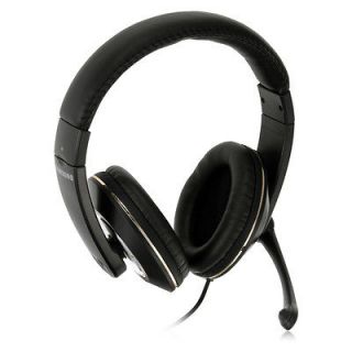   Audio On Over Ear Noise Cancelling Stereo Black Headphones Headset