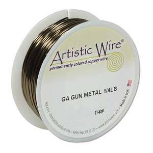 Artistic Wire Gun Metal 22 gauge 1/4lb 125ft 41582 Round