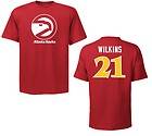 Atlanta Hawks Dominique Wilkins Red Name and Number Jersey T Shirt 