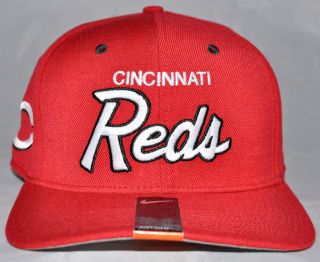Cincinnati Red NIKE Authentic Vintage Snapback Hat/Cap MLB