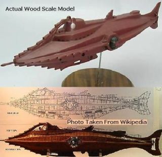 20000 Leagues Nautilus Submarine Desk Wood Model Regular 