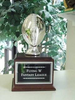 FANTASY FOOTBALL PERPETUAL TROPHY 16 YEARS SILVER NEW!