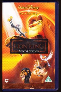 THE LION KING   DISNEY CLASSICS   SPECIAL EDITION   VHS