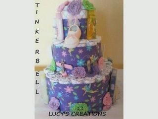 Newly listed BABY DIAPER PAMPER CAKE TINKERBELL THEME BABY SHOWER GIFT 