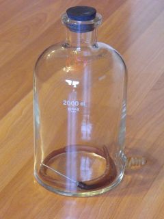 Old SGA Scientific Inc Original VTG Medical Embalming Glass Jar 2000 