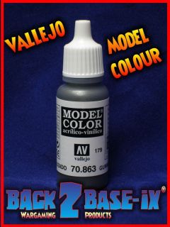 Vallejo Model Color Acrylic Paint 17ml Bottle Gunmetal Grey 70863