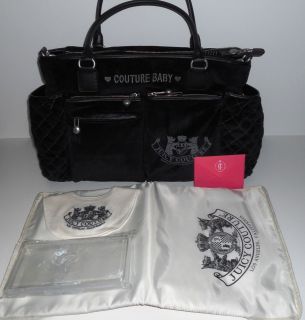   Old School Scottie Embroidery Crest Baby Diaper Bag NEW on Black