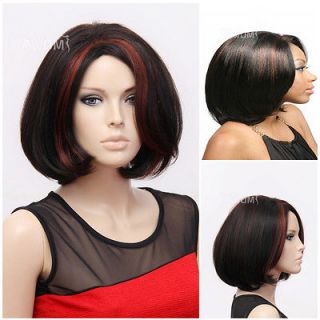 Female Black highlights Wig Hair #WG S1436 2B35​0 wig Accessories