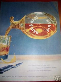 1956 Haig & Haig Scotch Whiskey Bottle COLOR Ad