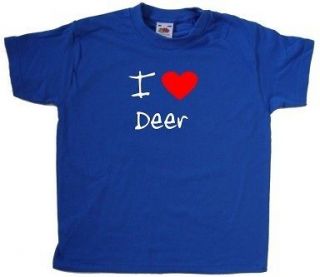Love Heart Deer Kids T Shirt