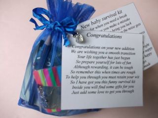 New Dad Survival Kit Gift Card, Baby Shower Boy or Girl