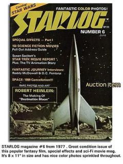 STARLOG # 6 : RARE 1977 SCI   FI FILM MAG : STAR WARS PREVIEW BANNER 