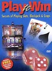 Play to Win Collection Set Blackjack, Craps, Slots DVD, 2000, 3 Titles 