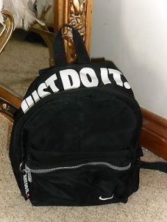 Small Black Nike Just Do It Backpack