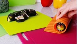 Silicon Sushi Rolling Mat Clear, None Stick, Flexible, Korean Laver 