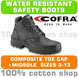 Cofra BAFFIN Work Safety Mens Ladies Leather Boots Shoes Composite Toe 