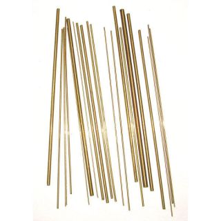 20 pcs Brass Bushing Wire For Clocks Sizes 0.40 to 4.00mm