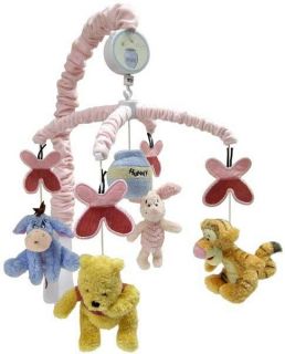 Winnie the Pooh and Disney Characters Baby Girl Nursery Pink Crib 