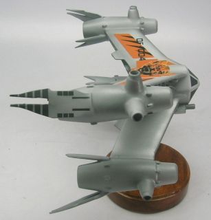 Starfury Babylon 5 Fighter Spaceship Wood Model Replica Planeshowcase