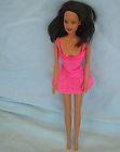 Mattel Barbie Doll, 1966 on Back,1990 On Neck. Black Hair, Gen B Dress