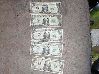 Joseph Barr 1963B series one dollar bills