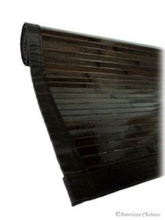 36 x 72 Chocolate 3x6 Brown Slat Bamboo AREA Rug FLOOR CARPET Mat w 